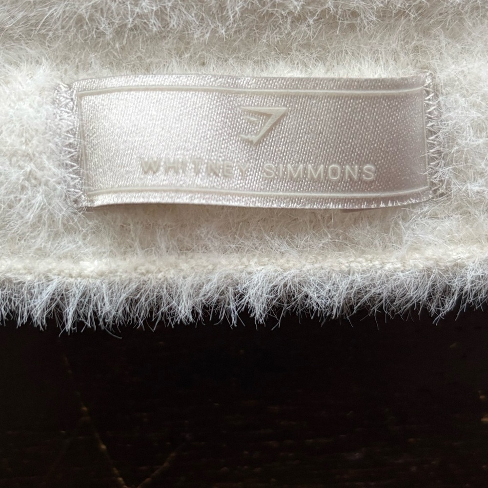 GYMSHARK X WHITNEY SIMMONS fuzzy sports bra top - Picture 5 of 7